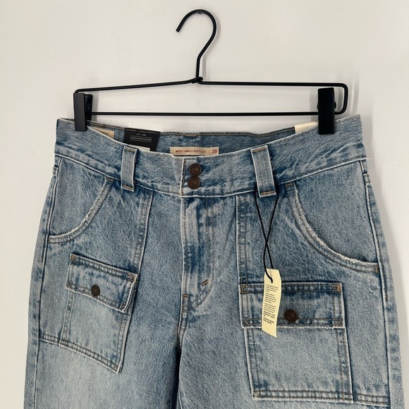 Levi’s Middy Outback Bootcut Vintage Inspired Front Patch Pocket Jeans - Picture 3 of 7